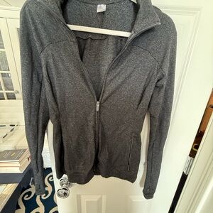 GapFit Gray Full Zip Athletic Jacket – Size Small